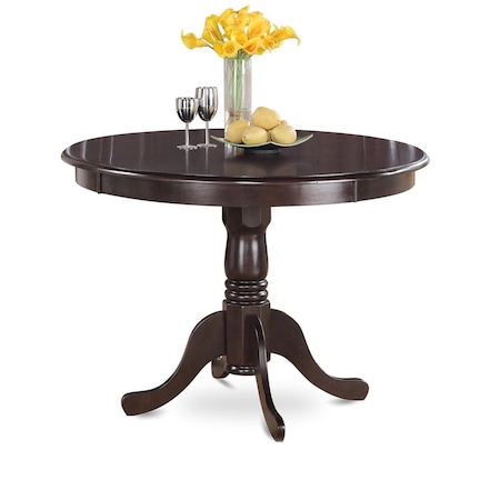 East West Furniture East West Furniture HLT-CAP-TP 42 in. Dia. Round Hartland Table - Cappuccino HLT-CAP-TP
